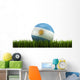 Soccerball Grass Wall Decal