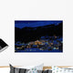 Ski Village Night Scenario Wall Mural