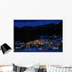 Ski Village Night Scenario Wall Mural