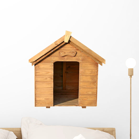 A Wooden Dog House Wall Decal
