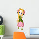 Chibi Flower Girl Wall Decal