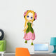 Chibi Flower Girl Wall Decal