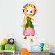 Chibi Flower Girl Wall Decal