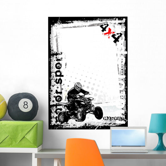 dirty motor sport Wall Mural
