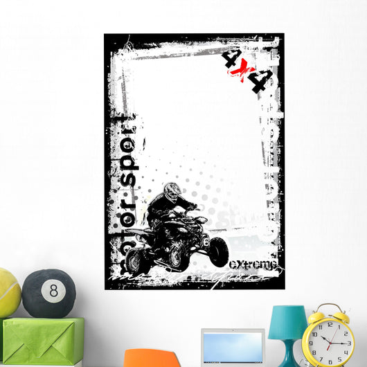 dirty motor sport Wall Mural
