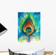 Peacock Feather Wall Mural