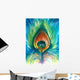 Peacock Feather Wall Mural