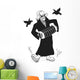 Grim Reaper with Accordion Wall Decal