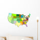 Map of the United States Wall Decal