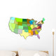Map of the United States Wall Decal