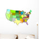 Map of the United States Wall Decal