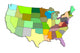 Map of the United States Wall Decal