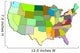 Map of the United States Wall Decal