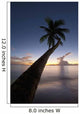 Barbados Palm Tree Leaning Wall Decal 4