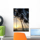 Barbados Silhouette Palm Trees Wall Decal