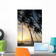 Barbados Silhouette Palm Trees Wall Decal