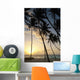 Barbados Silhouette Palm Trees Wall Decal