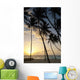 Barbados Silhouette Palm Trees Wall Decal