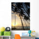 Barbados Silhouette Palm Trees Wall Decal