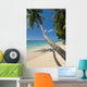 Barbados Palm Tree Leaning Wall Decal 3