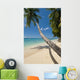 Barbados Palm Tree Leaning Wall Decal 3