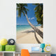Barbados Palm Tree Leaning Wall Decal 3