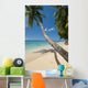 Barbados Palm Tree Leaning Wall Decal 3