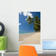 Barbados Palm Tree Leaning Wall Decal 2