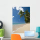 Barbados Palm Tree Leaning Wall Decal 2