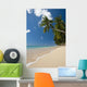 Barbados Palm Tree Leaning Wall Decal 2