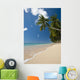 Barbados Palm Tree Leaning Wall Decal 2