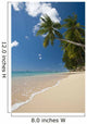 Barbados Palm Tree Leaning Wall Decal 2