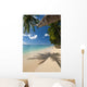 Barbados Palm Tree Leaning Wall Decal 1