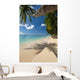 Barbados Palm Tree Leaning Wall Decal 1