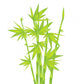 green bamboo Wall Decal