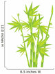 green bamboo Wall Decal