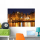 Amsterdam waterfront houses at night, The Netherlands Wall Mural