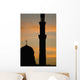Egypt Silhouette Mosque Dawn Wall Decal
