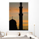 Egypt Silhouette Mosque Dawn Wall Decal