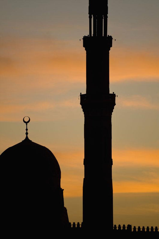 Egypt Silhouette Mosque Dawn Wall Decal