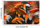 Golden Fishes Wall Mural