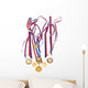 Golden Medals with Tape Wall Mural