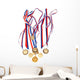 Golden Medals with Tape Wall Mural