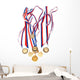 Golden Medals with Tape Wall Mural