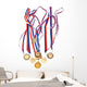 Golden Medals with Tape Wall Mural