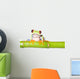 red eyed tree frog on bamboo Wall Decal