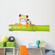 red eyed tree frog on bamboo Wall Decal