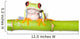 red eyed tree frog on bamboo Wall Decal