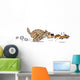 Dog Chasing Squirrel Wall Decal