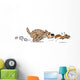 Dog Chasing Squirrel Wall Decal
